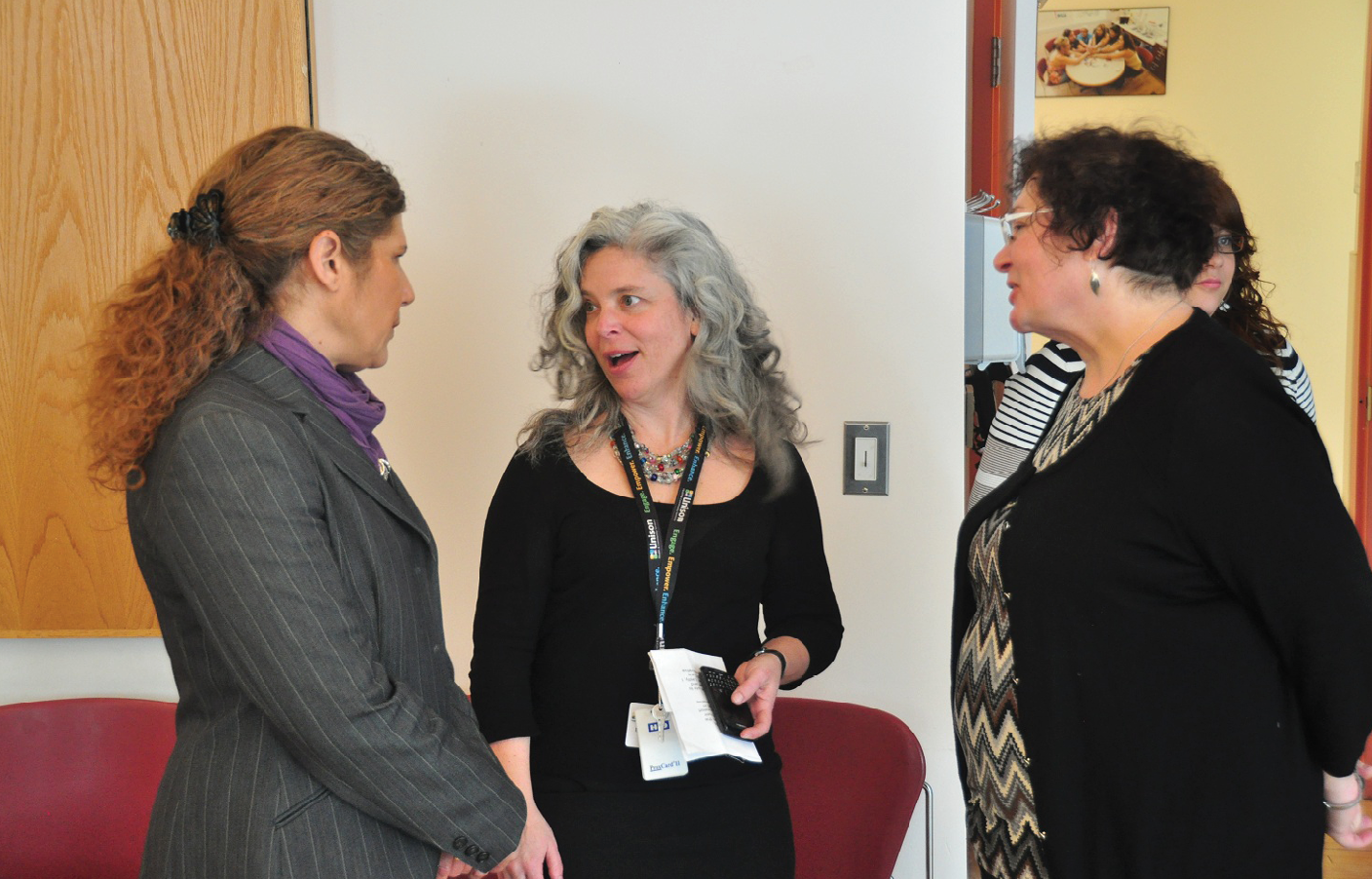 three women resolving a dispute