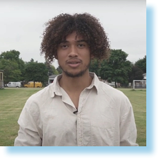 young man in park