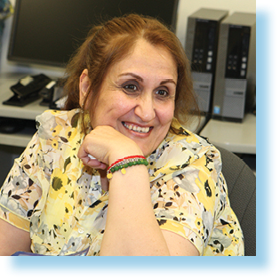 smiling woman in classroom