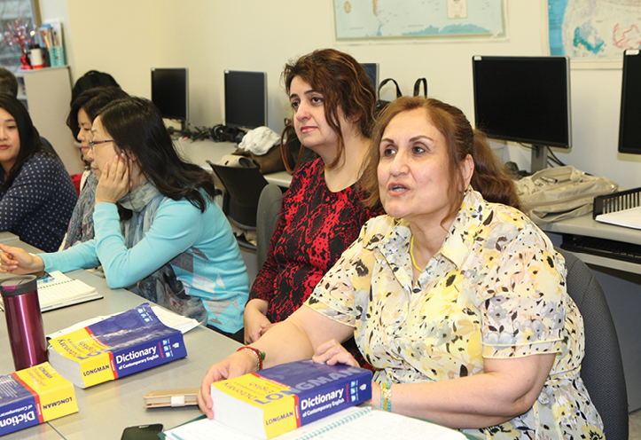 Women sitting at a desk