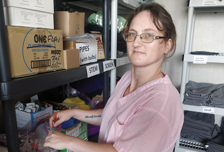 peer worker at a COVID recovery centre